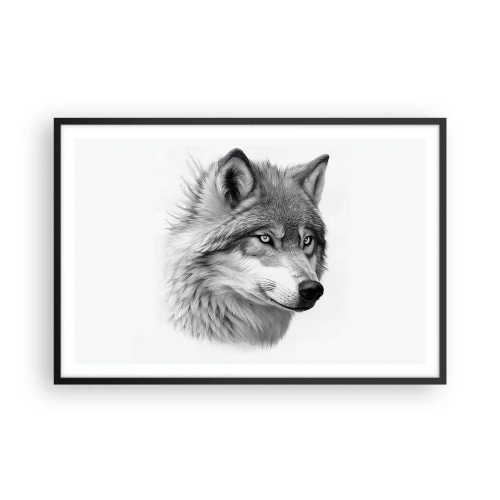 Póster en marco negro - Alfa - sin duda - 91x61 cm