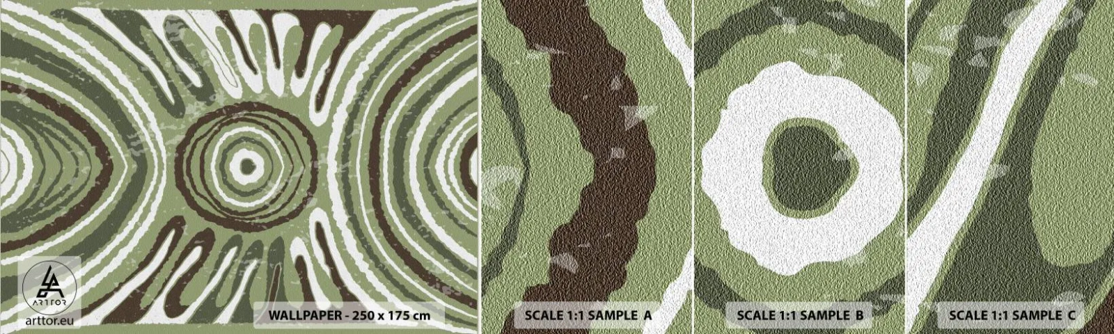Muestra De Fotomural Standard Eco - Explosión de emociones - Envejecido, bohemia, Pedazo - 100x30 cm