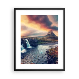 Póster en marco negro - En la majestuosidad de la naturaleza - 40x50 cm