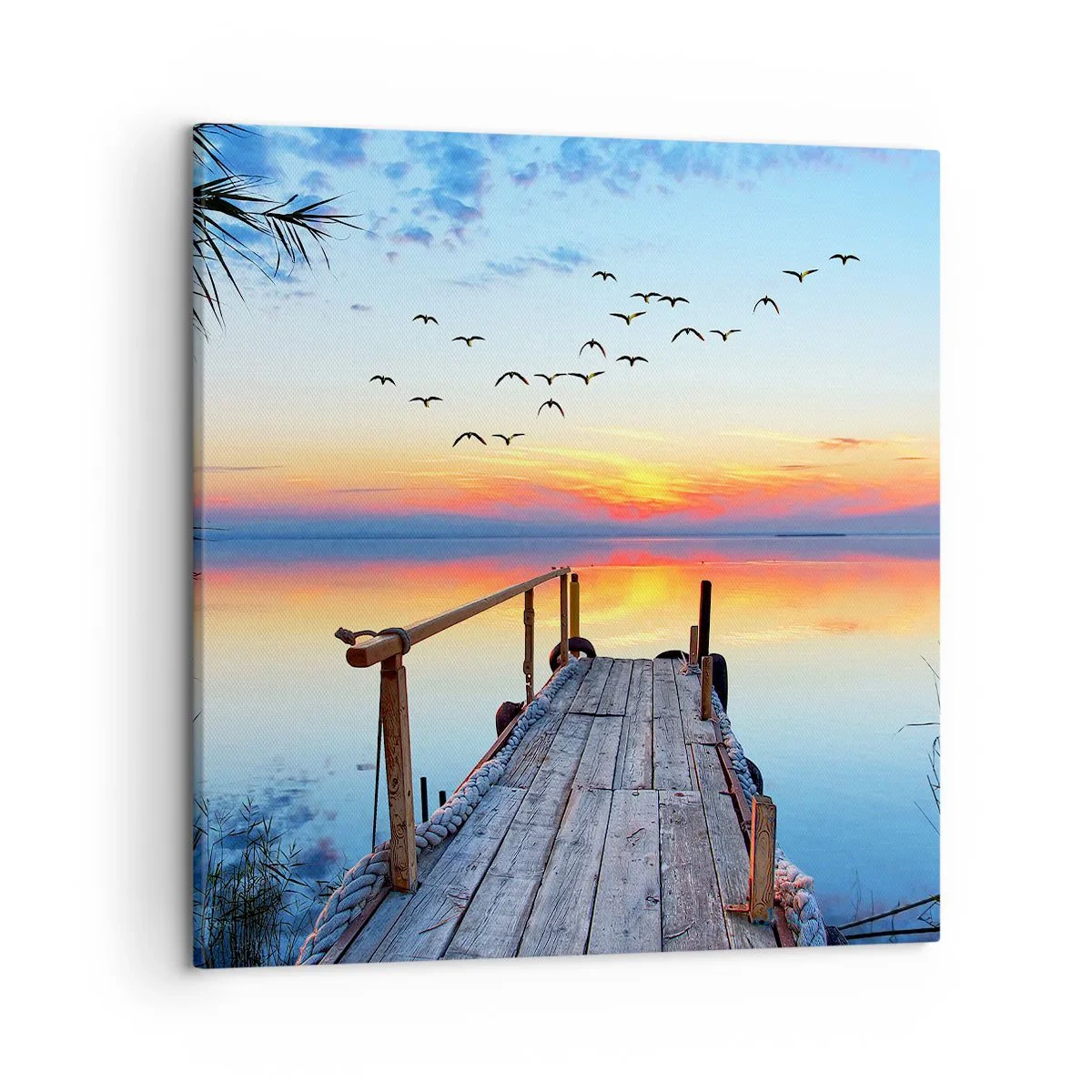 Cuadro sobre lienzo - Impresión de Imagen - Es hora de volver... - 50x50 cm
