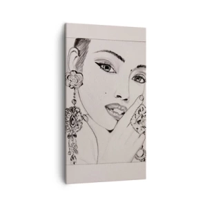 Cuadro sobre lienzo - Impresión de Imagen - La joya más bella - 45x80 cm