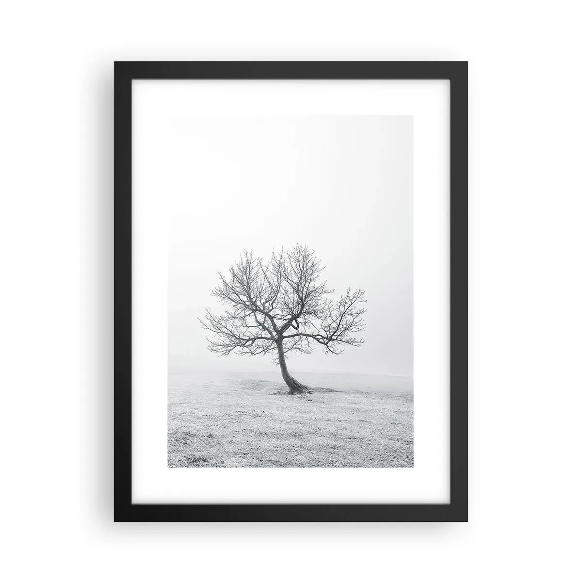 Póster en marco negro - Contra la nada - 30x40 cm
