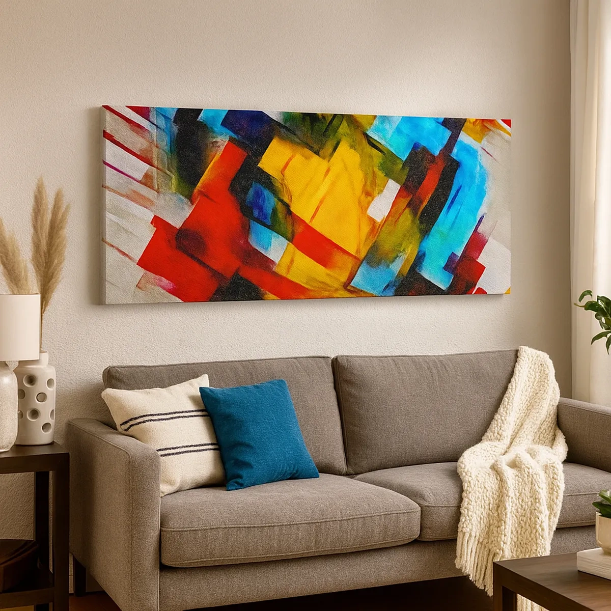 Cuadro sobre lienzo - Impresión de Imagen - Un popurrí multicolor - 30x30 cm