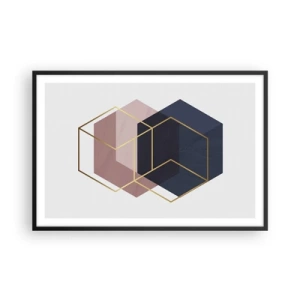 Póster en marco negro - El poder de la sencillez - 91x61 cm