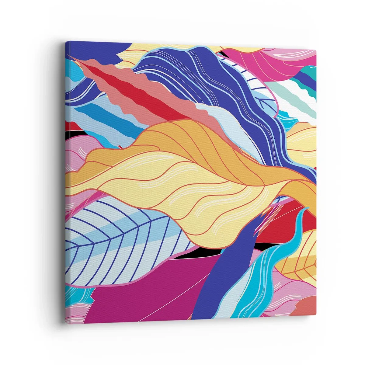 Cuadro sobre lienzo - Impresión de Imagen - Desorden colorido - 40x40 cm