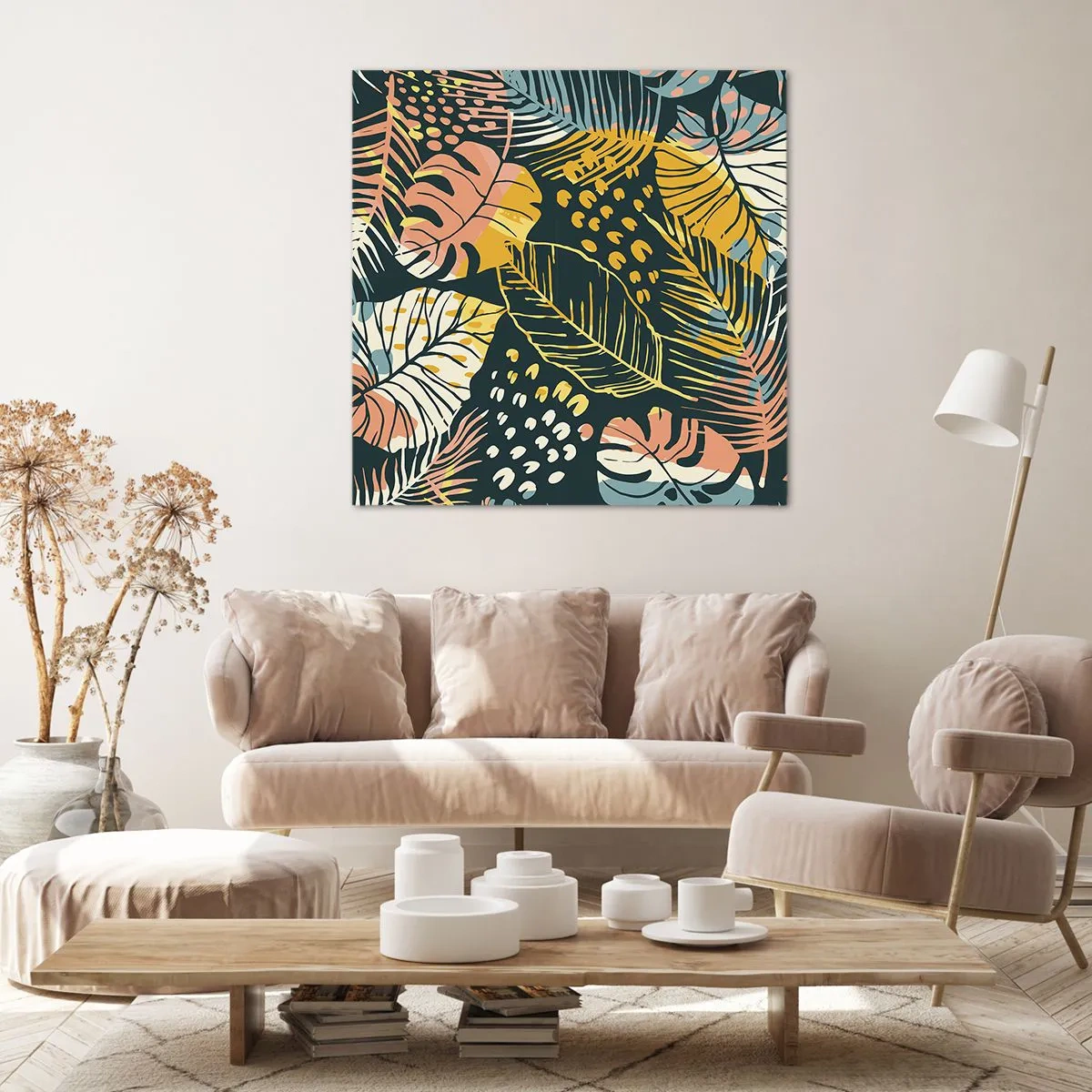 Cuadro sobre lienzo - Impresión de Imagen - Una frondosa fantasía - 60x60 cm