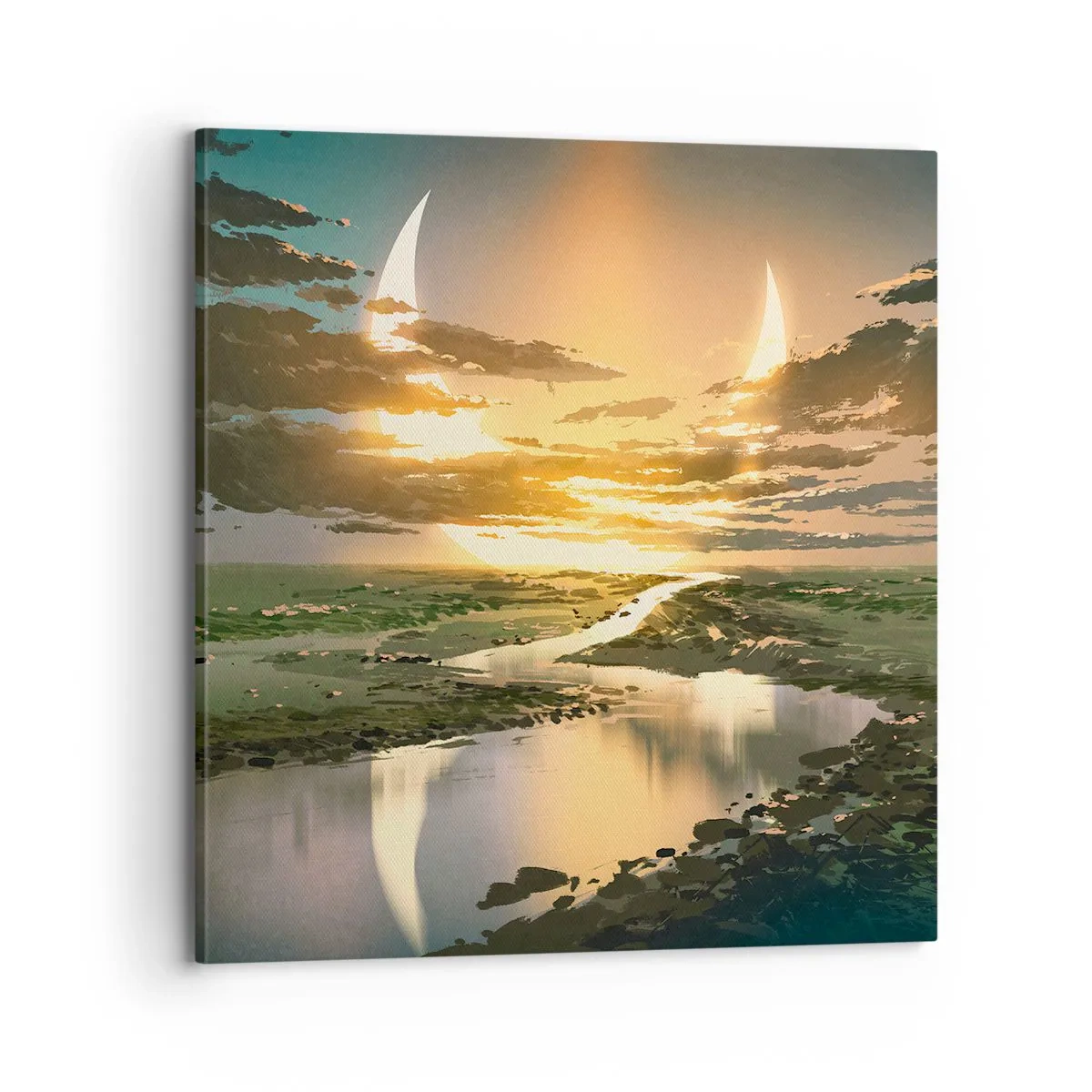 Cuadro sobre lienzo - Impresión de Imagen - En algún lugar de una galaxia muy, muy lejana - 70x70 cm