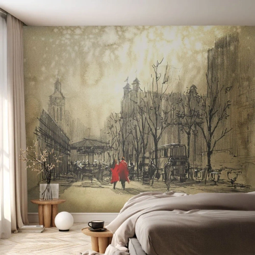 Fotomural personalizado Premium Canvas - Cita en la niebla de Londres - Ciudad, Londres, Arquitectura