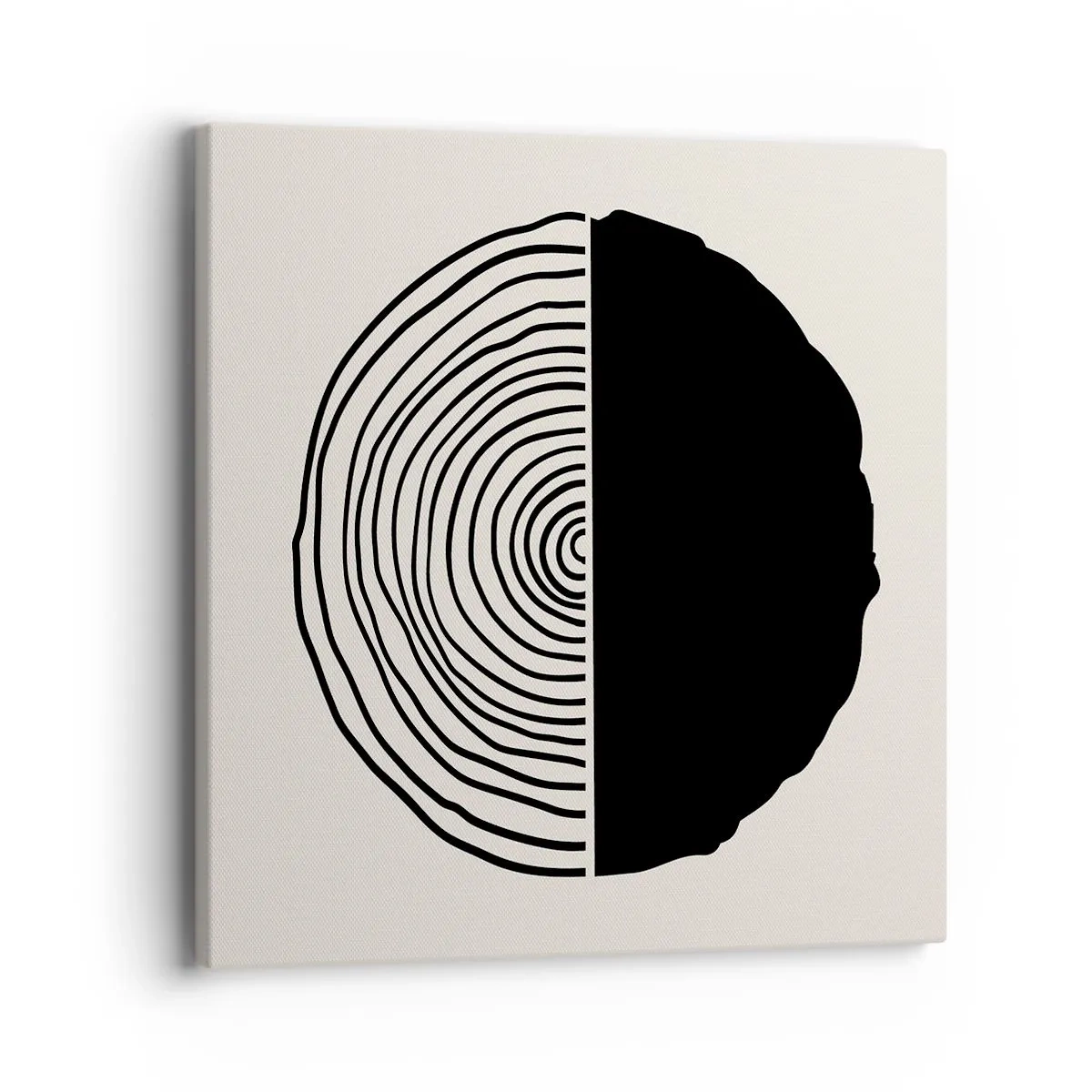 Cuadro sobre lienzo - Impresión de Imagen - Mitad y mitad - 40x40 cm