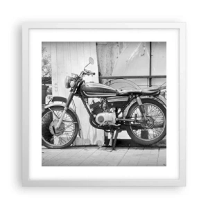 Póster en marco blanco - Los clásicos por encima de todo - 40x40 cm