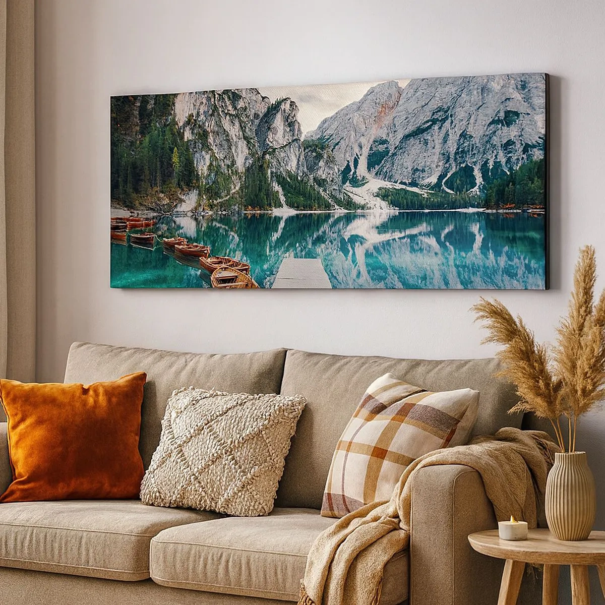 Cuadro sobre lienzo - Impresión de Imagen - Te mostraremos la fuente de la belleza - 100x40 cm