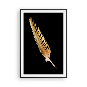 Póster en marco negro - Pluma de alta calidad - 61x91 cm