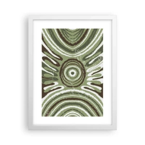 Póster en marco blanco - Explosión de emociones - 30x40 cm