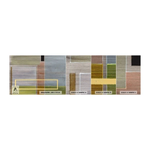Muestra de fotomural autoadhesivo Deluxe Sticker - Recto y tranquilo - Abstracción, Arte Moderno, Rectángulos - 100x30 cm