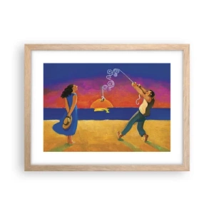 Póster en marco roble claro - Mucho más que una estrella del cielo - 40x30 cm