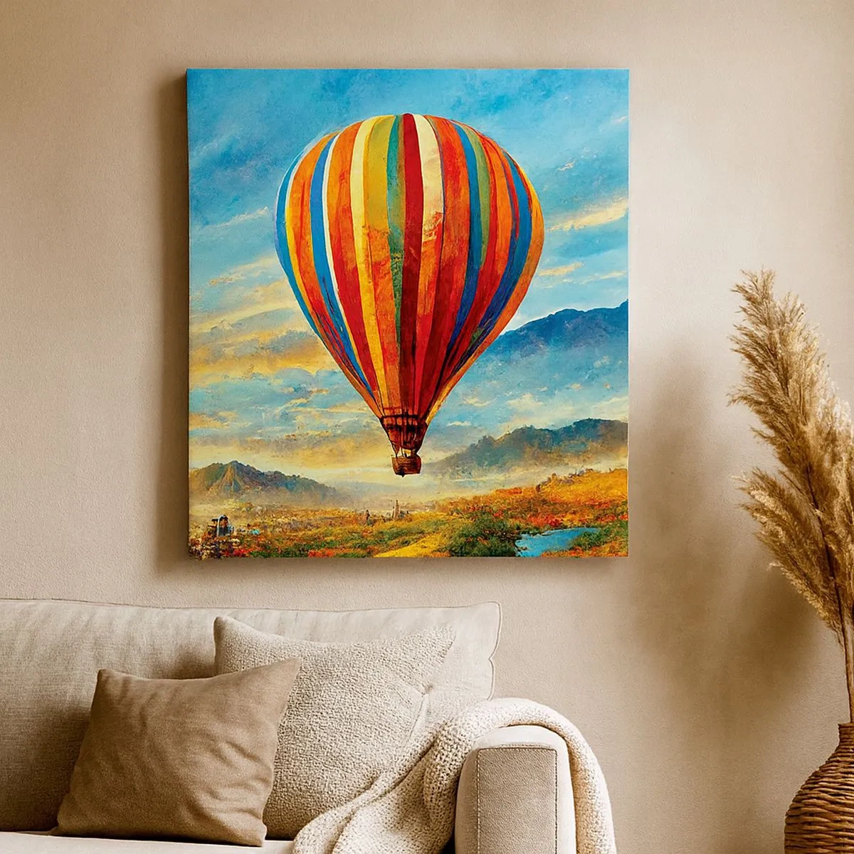 Cuadro sobre lienzo - Impresión de Imagen - En silencio se ve el horizonte - 30x30 cm