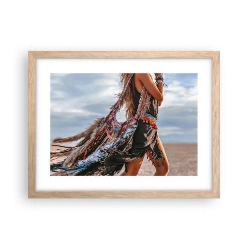 Póster en marco roble claro - La chamana - 40x30 cm