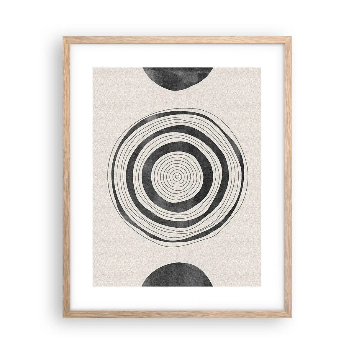 Póster en marco roble claro - Lo importante es lo que hay entre medias - 40x50 cm