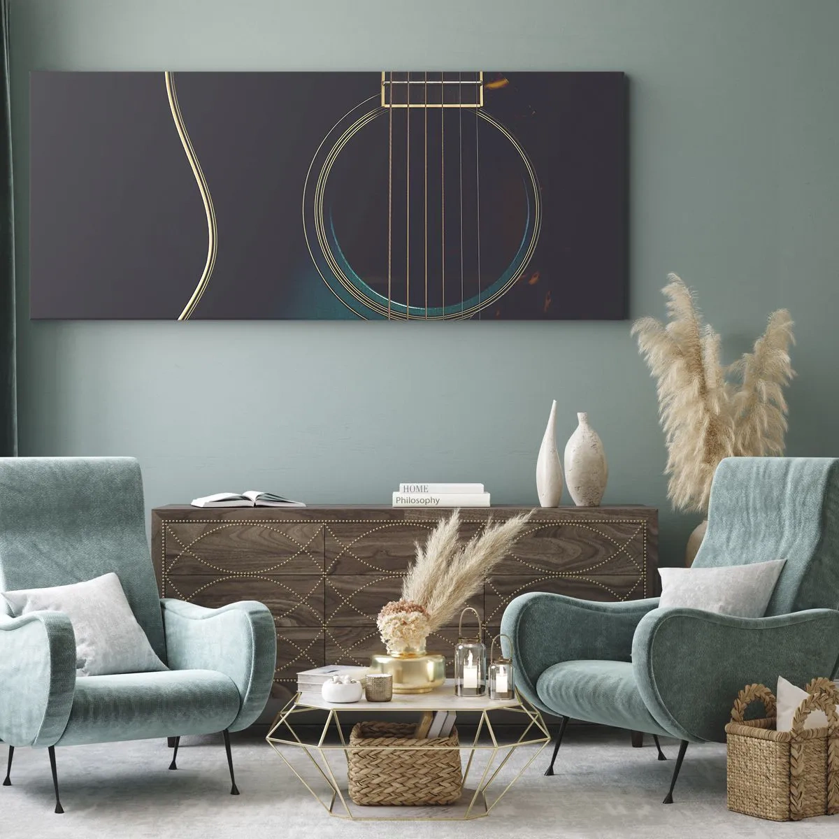 Cuadro sobre lienzo - Impresión de Imagen - Un momento antes de que suene - 100x40 cm