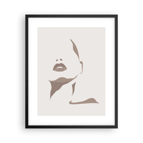 Póster en marco negro - Creación a partir de la luz y la sombra - 40x50 cm