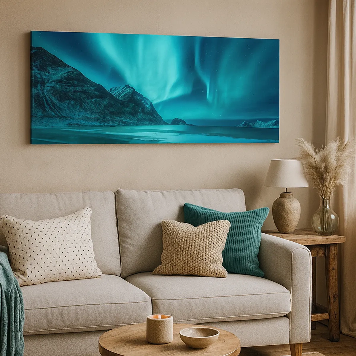 Cuadro sobre lienzo - Impresión de Imagen - Maravillas del norte - 30x30 cm