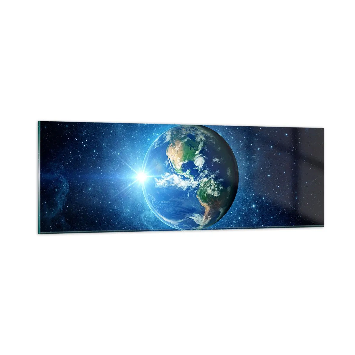 Cuadro sobre vidrio - Impresiones sobre Vidrio - Estamos en el cielo - 90x30 cm