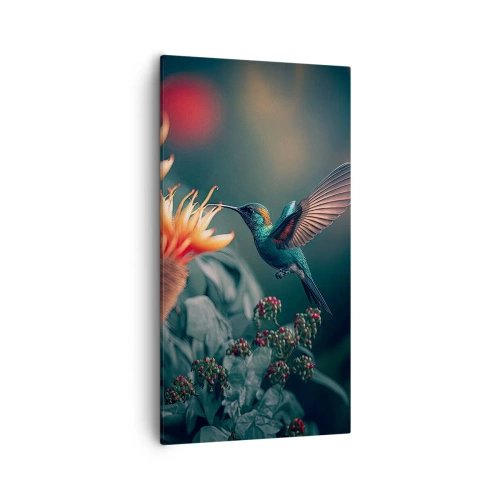 Cuadro sobre lienzo - Impresión de Imagen - Una vida verdaderamente colorida - 55x100 cm