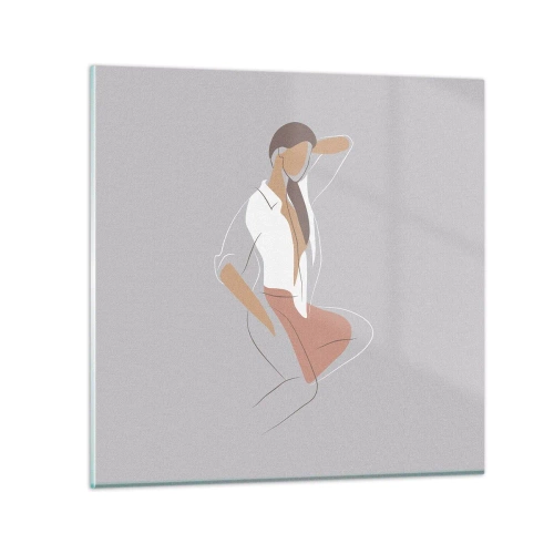 Cuadro sobre vidrio - Impresiones sobre Vidrio - Un esbozo de encanto - 30x30 cm