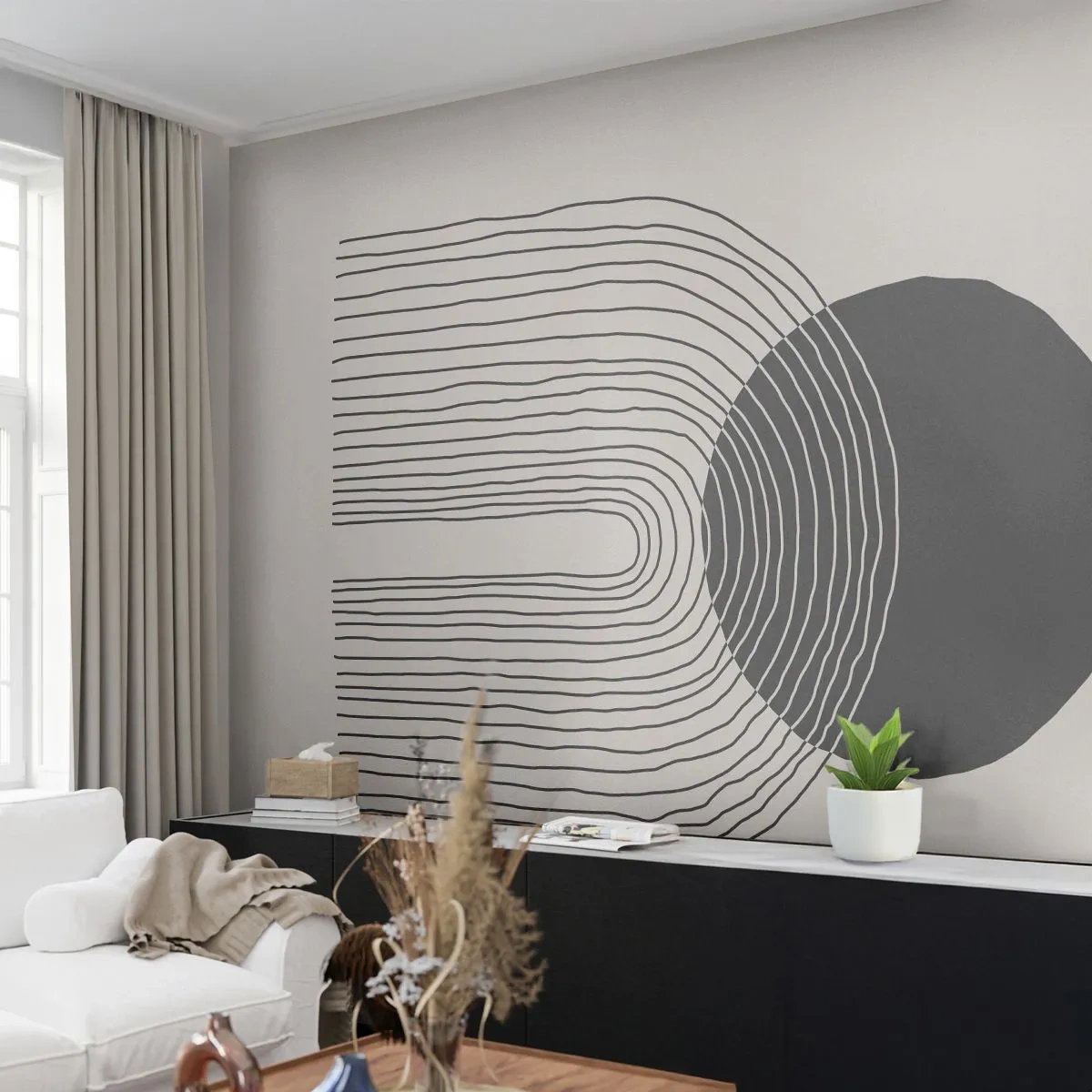 Fotomural personalizado Premium Canvas - Temblor y certeza - Abstracción, Pedazo, Minimalismo