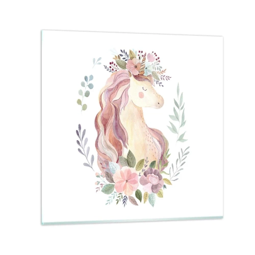 Cuadro sobre vidrio - Impresiones sobre Vidrio - Una invitación al mundo de los cuentos de hadas - 30x30 cm