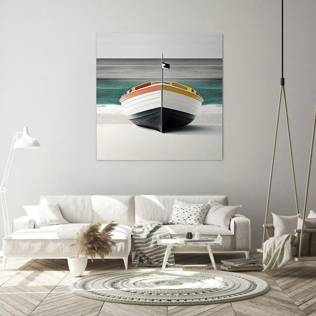 Cuadro sobre lienzo - Impresión de Imagen - En su lugar exacto - 50x50 cm