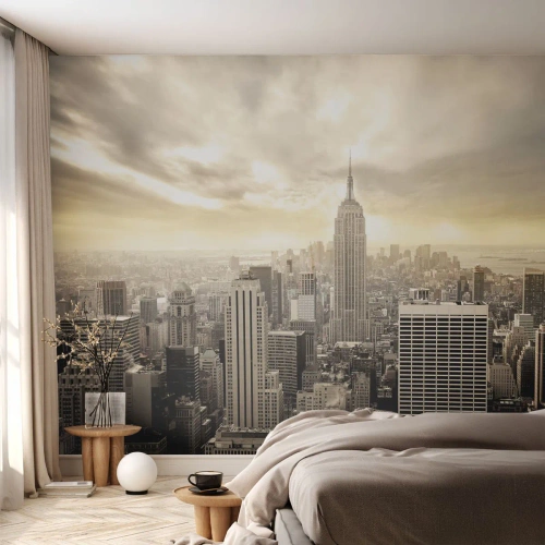 Fotomural Standard Eco - Tejido neoyorquino en tonos grises - Ciudad, Nueva York, manhattan - 400x280 cm