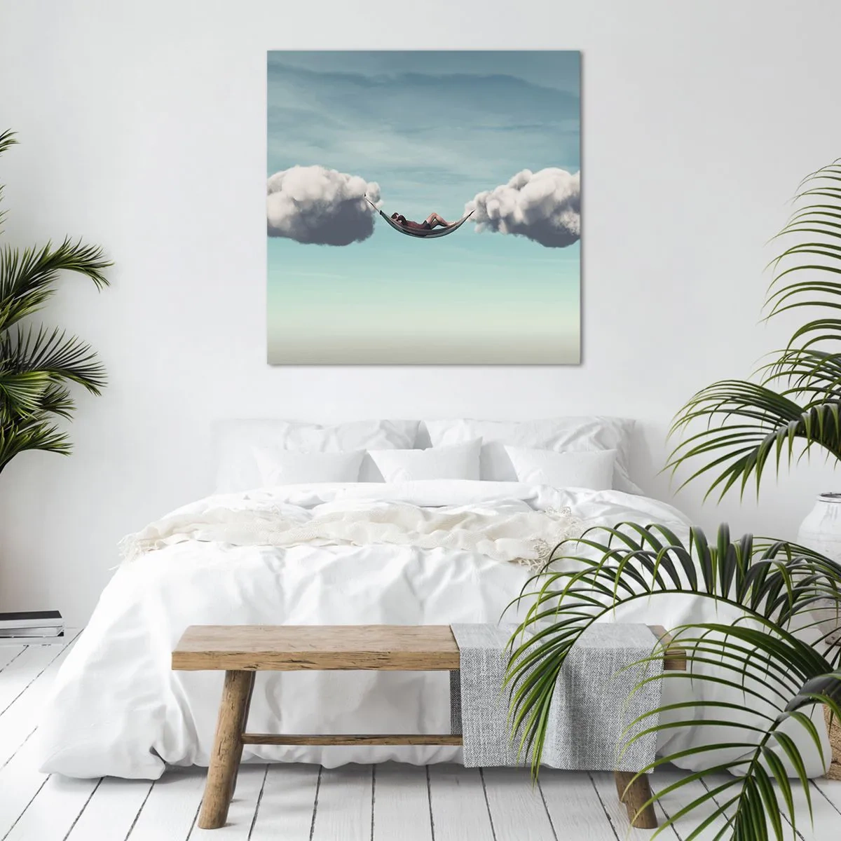 Cuadro sobre lienzo - Impresión de Imagen - La felicidad del momento - 30x30 cm