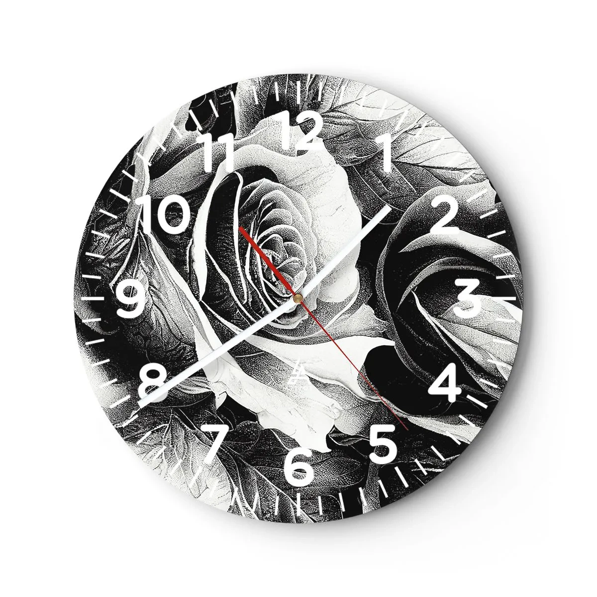 Reloj de pared - Reloj de vidrio - Siempre como una reina - 30x30 cm