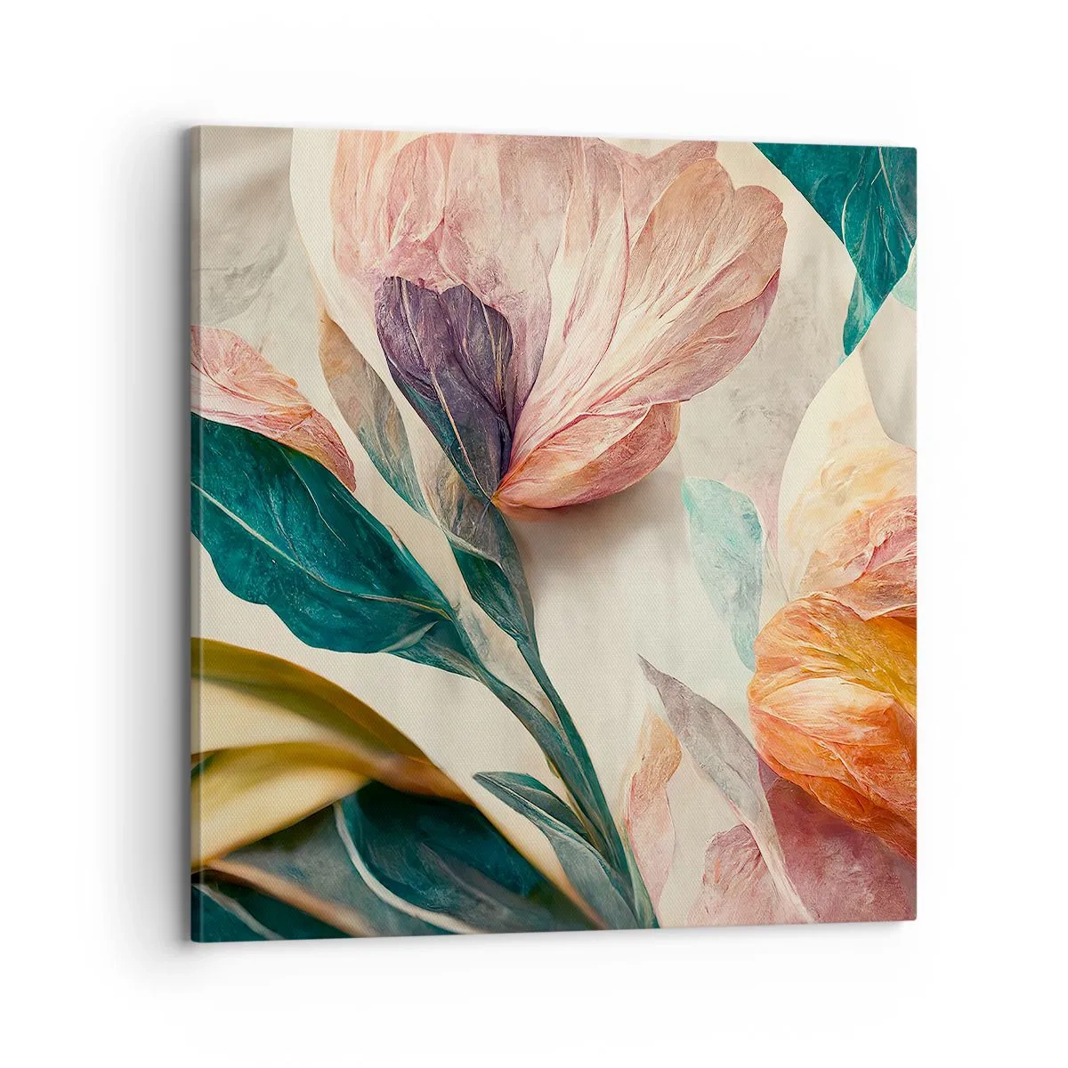 Cuadro sobre lienzo - Impresión de Imagen - Flores de las islas del sur - 70x70 cm