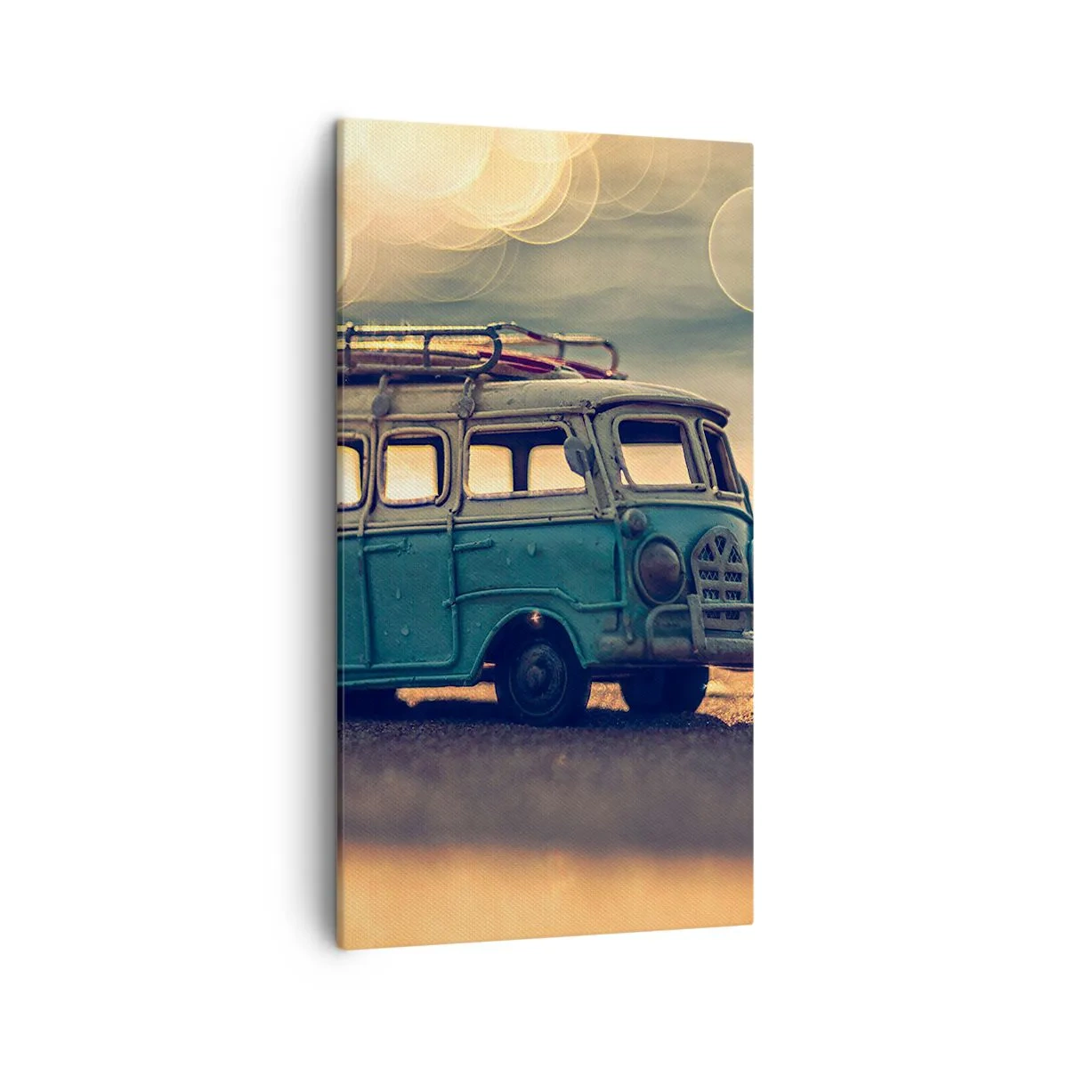 Cuadro sobre lienzo - Impresión de Imagen - El fin de los ídolos del dinero y del trabajo - 45x80 cm