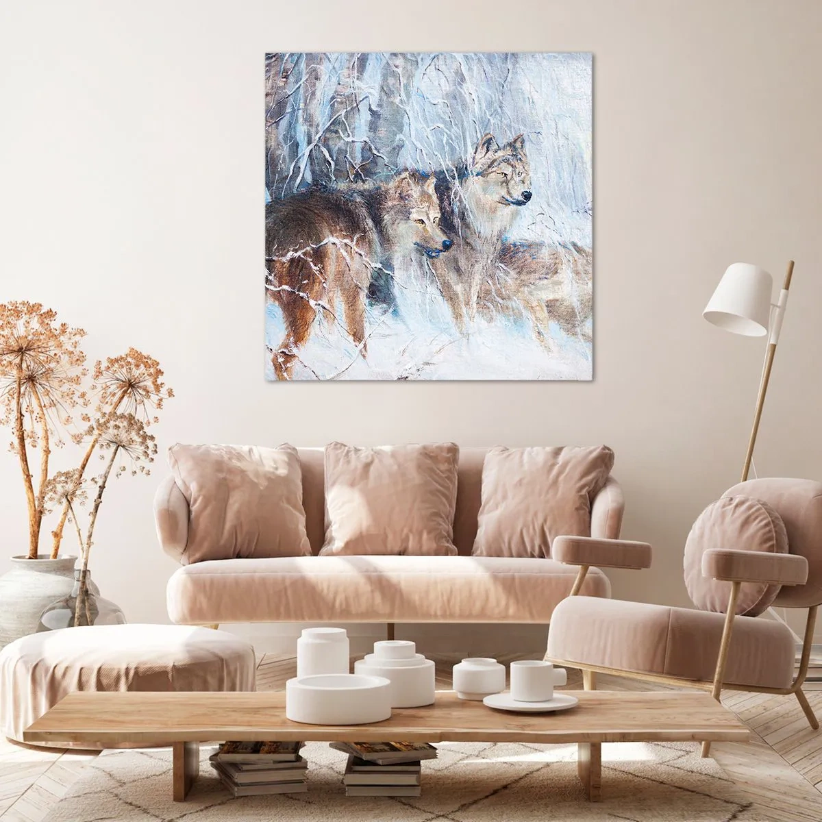 Cuadro sobre lienzo - Impresión de Imagen - ¡Cuidado! Aquí viene... - 50x50 cm