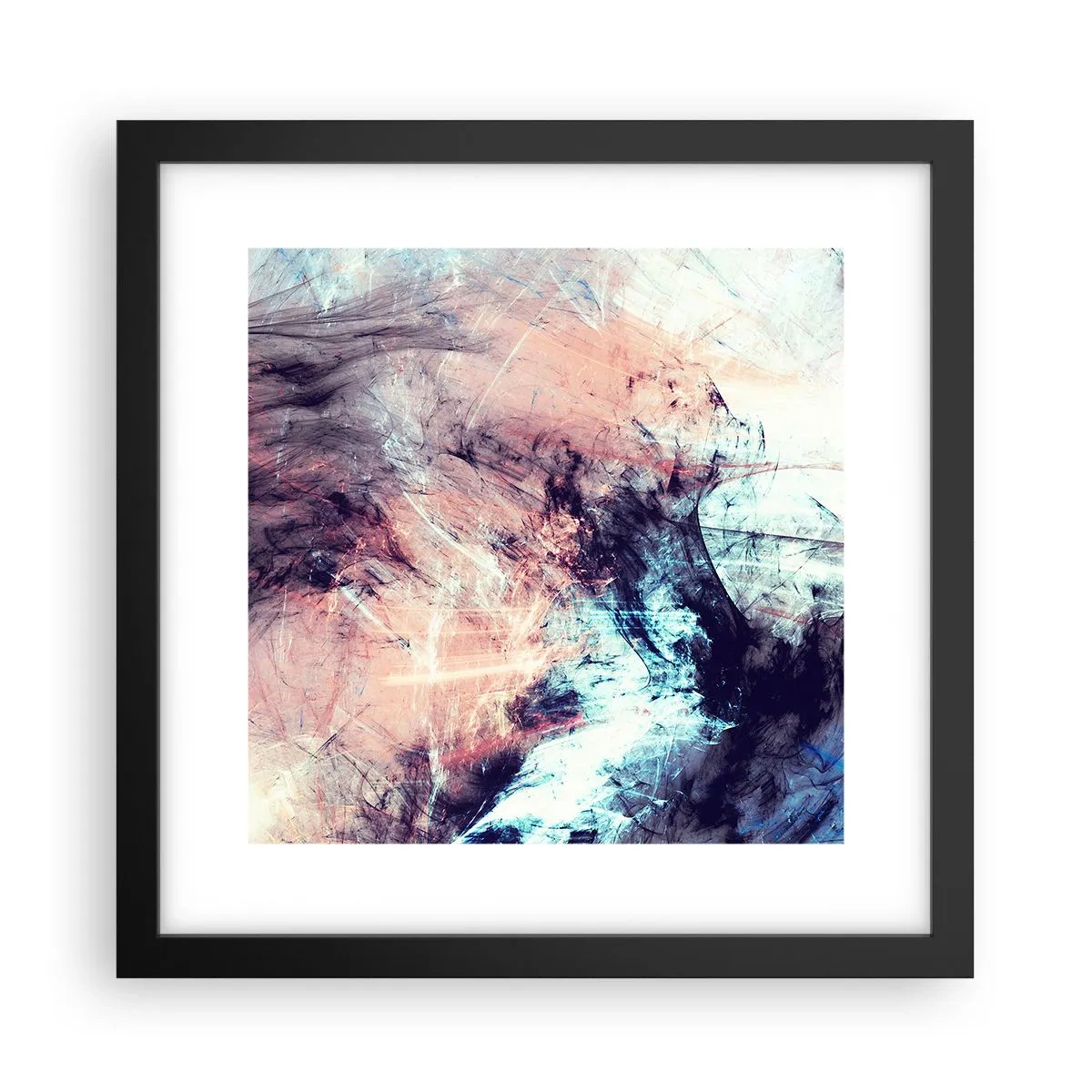Póster en marco negro - Siente el viento - 30x30 cm