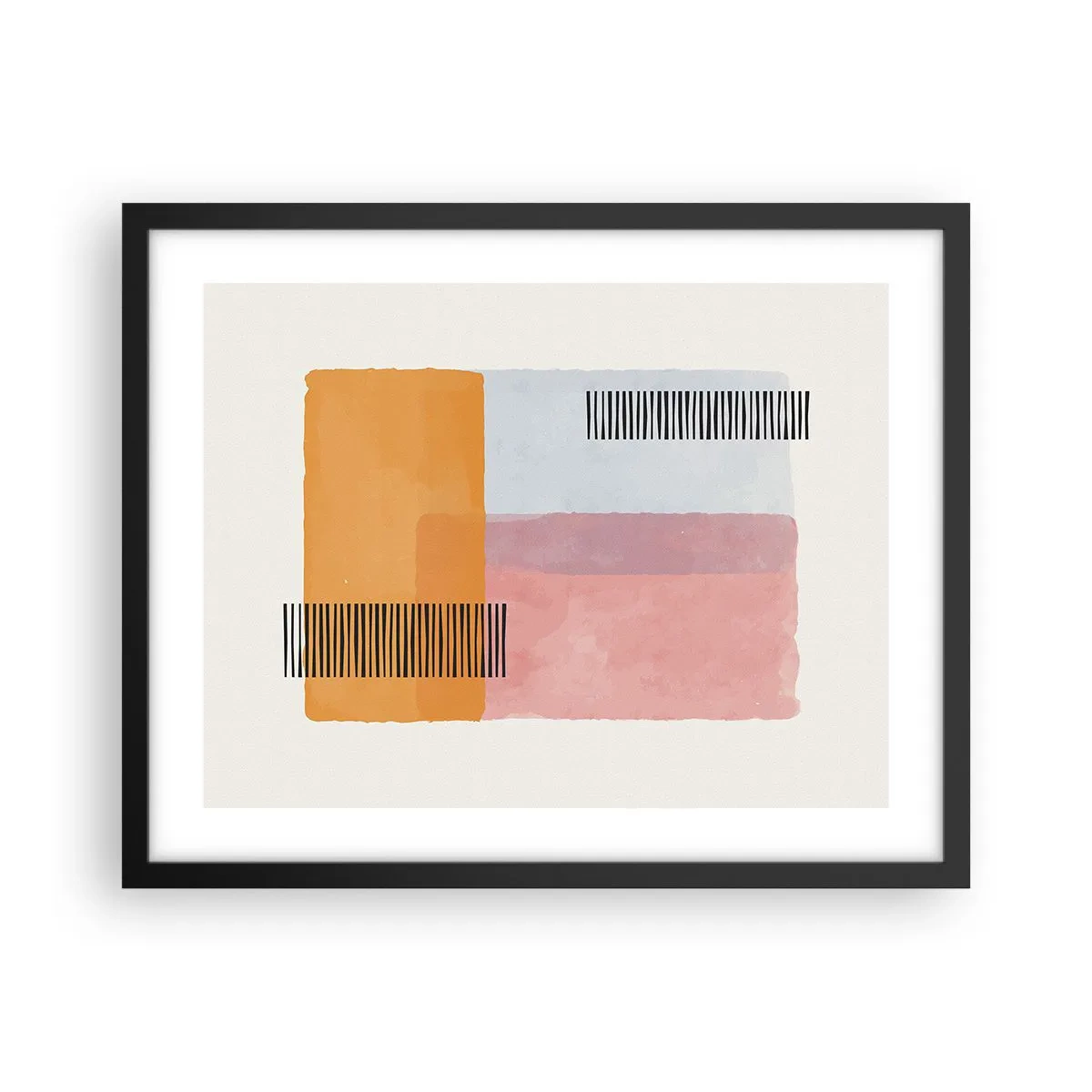 Póster en marco negro - La rectitud - 50x40 cm