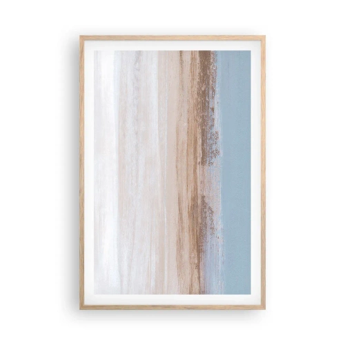Póster en marco roble claro - Paisaje ambiguo - 61x91 cm