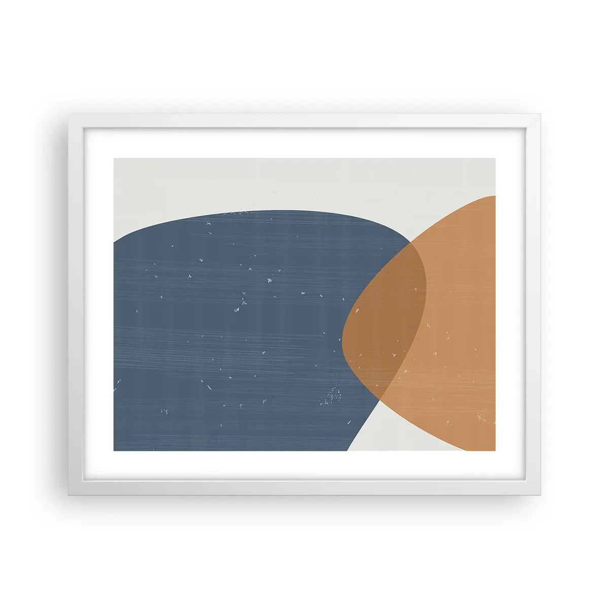 Póster en marco blanco - Óvalos e influencias - 50x40 cm
