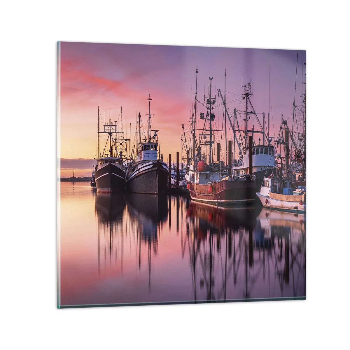 Cuadro sobre vidrio - Impresiones sobre Vidrio - Descanso antes de partir - 40x40 cm