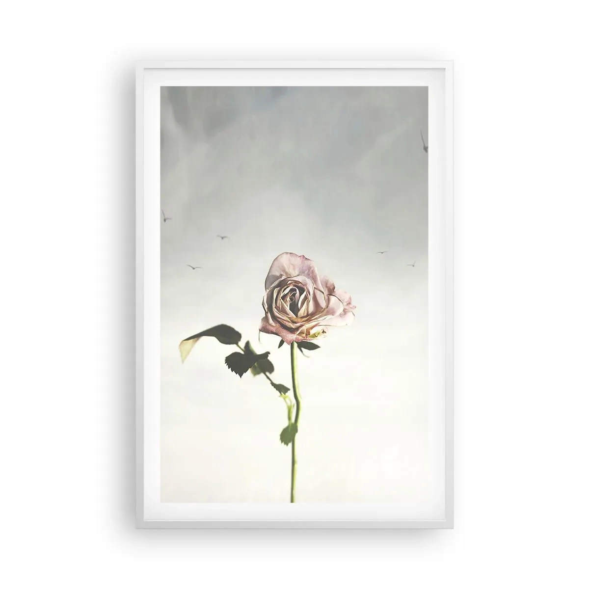 Póster en marco blanco - Bienvenida a la primavera - 61x91 cm