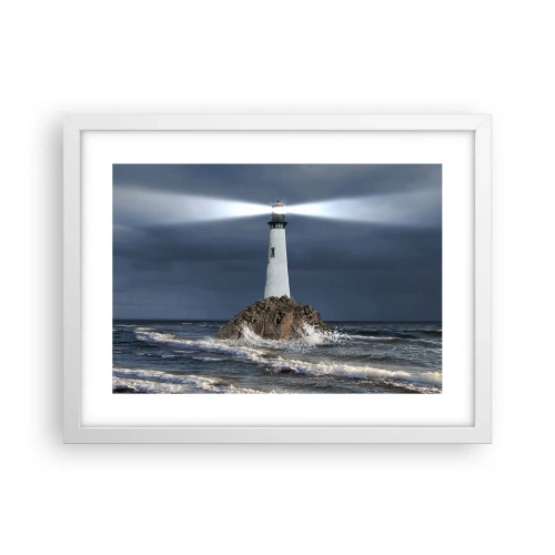 Póster en marco blanco - ¡Aquí... aquí... aquí! - 40x30 cm