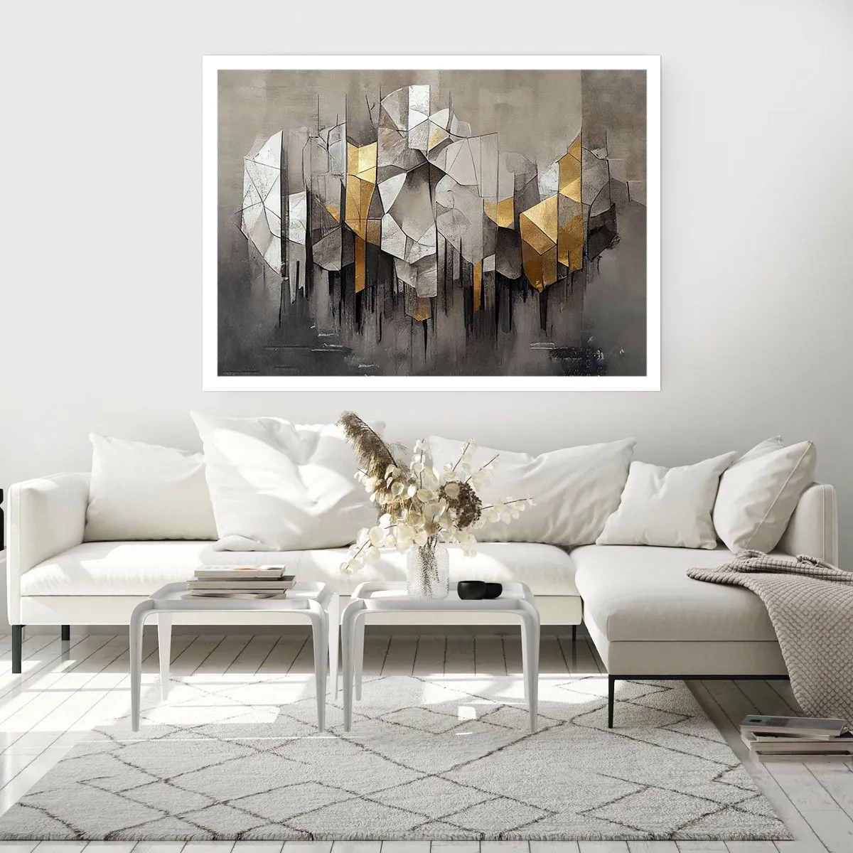 Póster - Composición hecha de hielo y luz - 91x61 cm