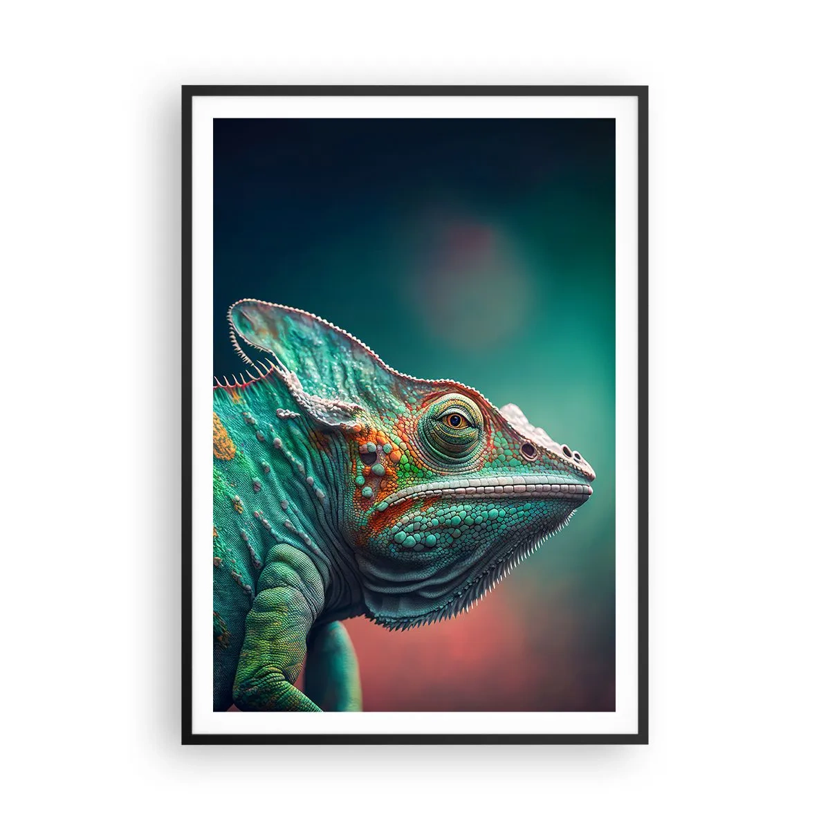 Póster en marco negro - ¿Puedes verme? No está bien... - 70x100 cm