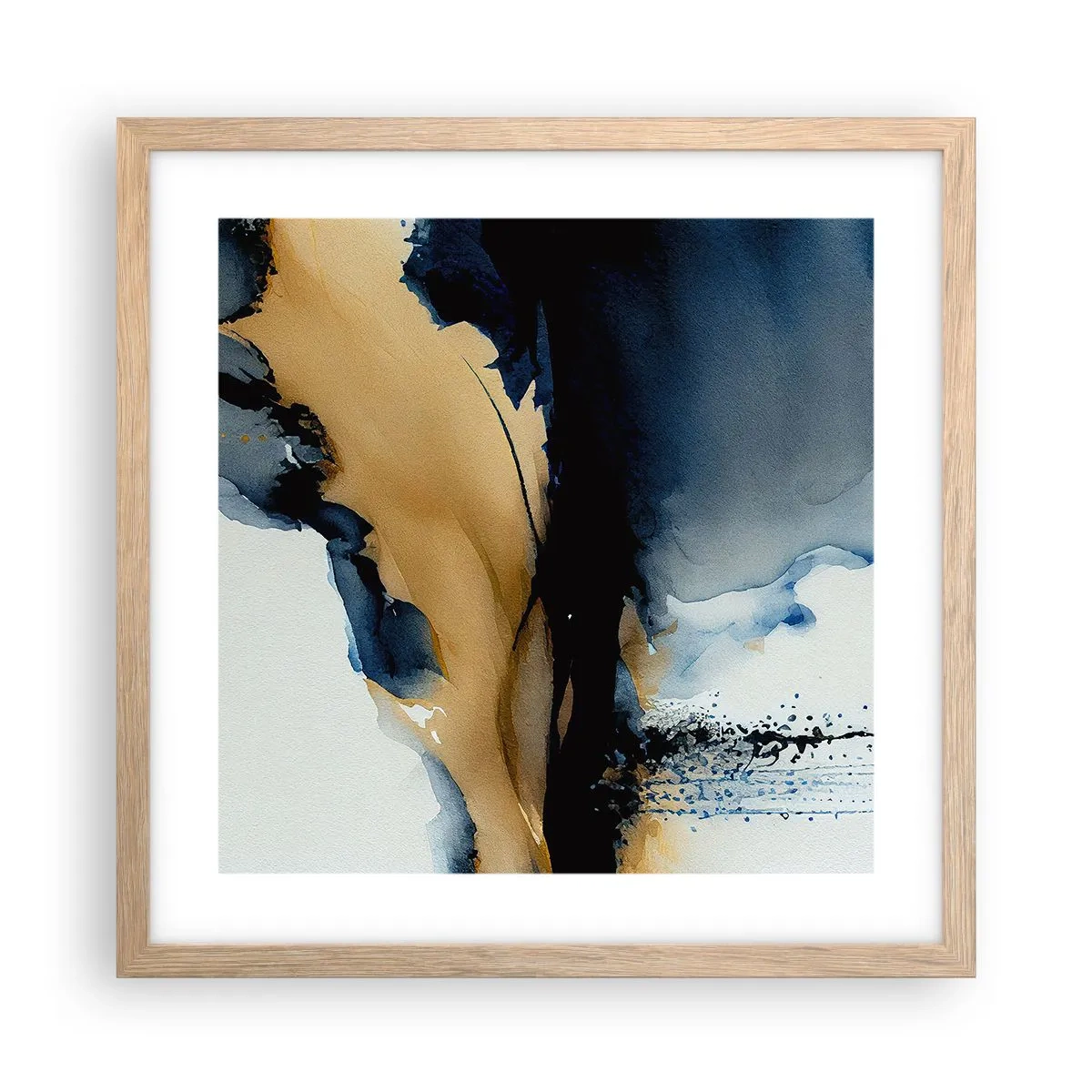 Póster en marco roble claro - Tras el telón - 40x40 cm