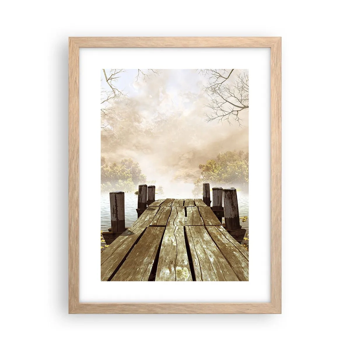 Póster en marco roble claro - La leve tristeza del otoño - 30x40 cm