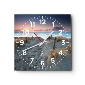 Reloj de pared - Reloj de vidrio - Se derramó un arco iris de luminosidad.... - 40x40 cm
