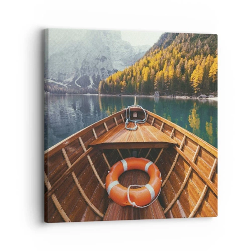 Cuadro sobre lienzo - Impresión de Imagen - Viaje a la montaña - 30x30 cm